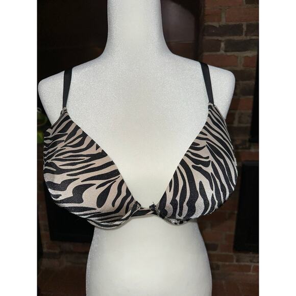 Delta Burke Bra Animal Print Underwire Light Padding 42D - Picture 1 of 6